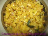 Vazhai Thandu Poriyal - Banana Stem / Plantain Stem Stir fry Recipe