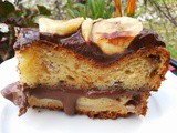 Κέικ γεμιστό ή muffins με μπανάνα και άλειμα σοκολάτας