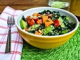 Kale salad with tahini & lemon dressing
