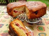 A glorious plum cake - with real plums