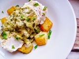 It's easy being green: fish in sorrel sauce with sautéed potatoes