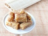 Khoya sweet recipe/Toffee-khoya burfi/Khoya with palm sugar