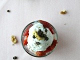 Strawberry frozen yogurt recipe/with choc chips and walnuts