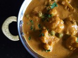 Amritsari Gobi Matar |Punjabi Style Creamy Cauliflower and Peas Curry | How to make Amritsari Gobi Matar | Stepwise Pictures | Gluten Free and Vegan Recipe