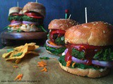 Spinach Shawarma Burger | Vegan Burger | How to make Burger at Home | Stepwise Pictures | Healthy Burger Recipe | Vegan