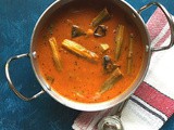 Thanjavur Style Murungakkai Vathal Kuzhambu | TamBrahm Style Drumstick Vathal Kuzhambu | Spicy Drumstick Curry from Tanjore| Gluten Free and Vegan Recipe