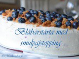 Blåbärstårta med smulpajstopping