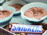 Kladdkakemuffins med Snickers/ Brownie muffins with snickers