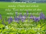 Veckans meny 9-15 juni; med smak av vegetariskt