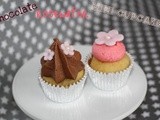 Chocolate rosewater mini cupcakes