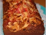 Rhubarb and almond loaf