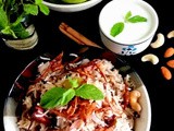 Green Apple Pulao - a great and tasty way to combine Fruit with Basmati Rice