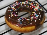 Easy & Quick Baked Doughnuts with a Chocolate Ganache Glaze