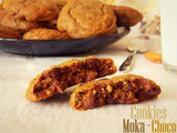 Cookies moka et pépites de chocolat / éclats d’amande