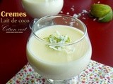 Crèmes au lait de coco et citron vert