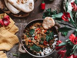 Dahl de lentilles, épinards et lait de coco (curry indien)