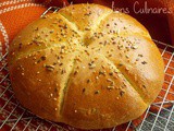 Khobz dar à la semoule (pain maison au four)