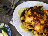 Poulet aux olives et citron confit à la marocaine