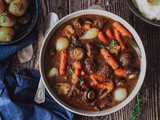 Ragoût de boeuf carottes et champignons