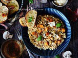 Risotto au potimarron et champignons, crémeux et facile