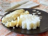 Tilapia sauce au beurre, citron et à l’ail