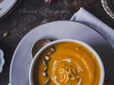 Velouté au potimarron, pomme de terre et citron