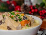 Blanquette de poulet traditionnelle aux champignons