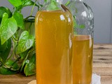 Boisson fermentée pétillante au lila