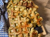 Gaufre aux brocolis et curry