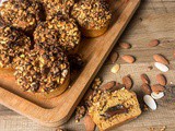 Muffin fourré au chocolat et pralin maison