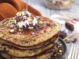 Pancake au chocolat et pistache