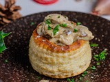 Vol-au-vent au poulet et champignons à la crème