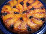 Blackberry Peach Upside Down Cake