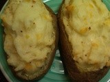 Sour Cream & Cheese Twice Baked Potatoes