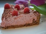 Chocolate & raspberry love pie