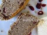 Ψωμί χωρίς γλουτένη με ηλιόσπορους και κράνμπερις - Gluten free bread with cranberries and sunflower seeds