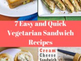 7 Quick Vegetarian Sandwich | Breakfast Recipes