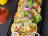ब्रेड सूजी पिज़्ज़ा बनाने की विधि हिन्दी में | Bread Suji PIzza Recipe in Hindi
