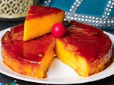 Eggless Bread Custard Pudding Cake