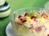 How To Make Easy Fruit Custard Recipe-Indian Fruit Salad Recipe