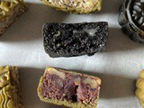 Charcoal Sesame Mooncakes, Matcha Red bean Mooncakes and Five nut Mooncakes (Recipe)
