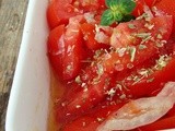 Salata cipriota cu rosii,otet balsamic si oregano