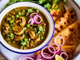 Dhingri Matar Curry Recipe | Simple and Quick Vegan Mushroom and Peas Curry