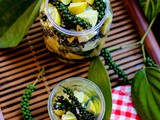 Lime and Fresh Green Peppercorn Pickle Recipe | Pickled Green Peppercorns and Limes in Brine
