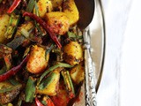 Sukhi Aloo Bhindi Recipe | Simple and Quick Aloo Bhindi Fry Recipe