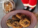Santa’s Favorite Chunky Chocolate, Cranberry, Pistachio Cookies – 2014 Food Blogger Cookie Swap