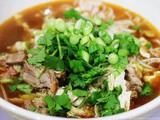 Spicy Sesame Pork and Noodle Soup