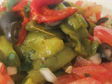 Moroccan Roasted Peppers Salad / Salade De Poivrons Grillés à la Marocaine