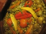 Moroccan Vegetable Tagine / Tajine Marocain Végétarien