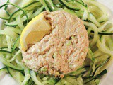 Avocado and Tuna Salad with Cucumber Noodles